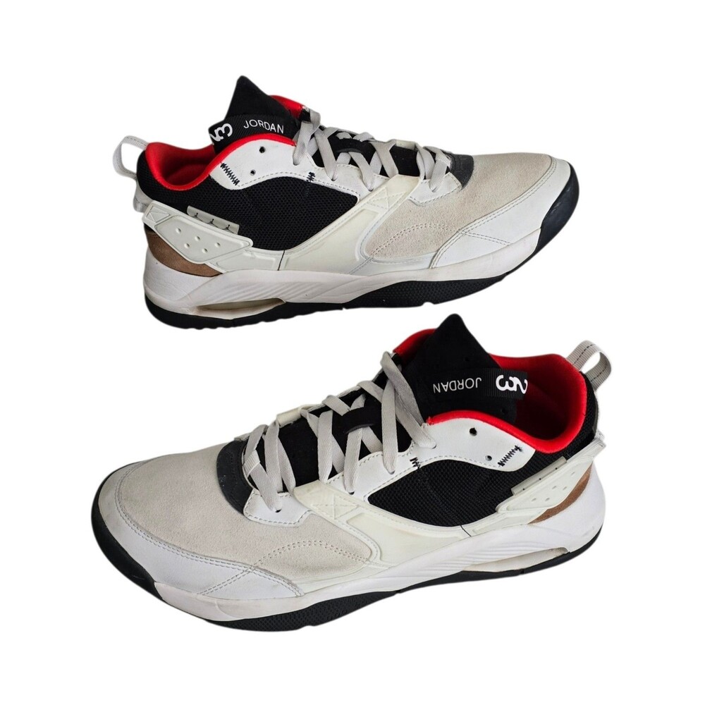 Nike Jordan Air NFH Shoes Mens Size 11.5 Red White Athletic Sneakers CZ3984-102